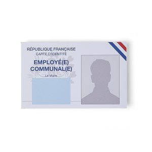 Carte d'identité 85x35mm - Employé communal
