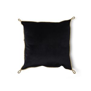 Coussin porte-décorations en velours noir