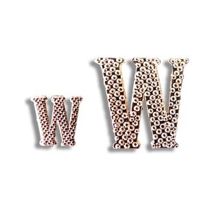 Insigne de faluche - Lettre W - 9mm