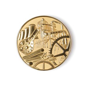 Médaille Industrie 60mm Or