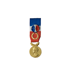 Médaille d'honneur du travail Grand or 40 ans - argent massif