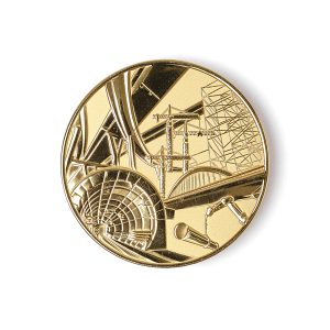 Médaille Travaux publics 60mm Or