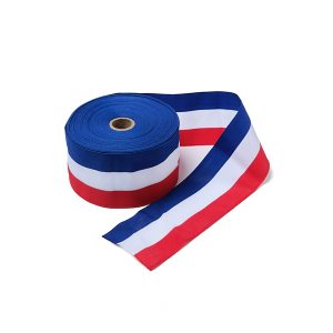 Rouleau ruban tricolore 55mm - 25m